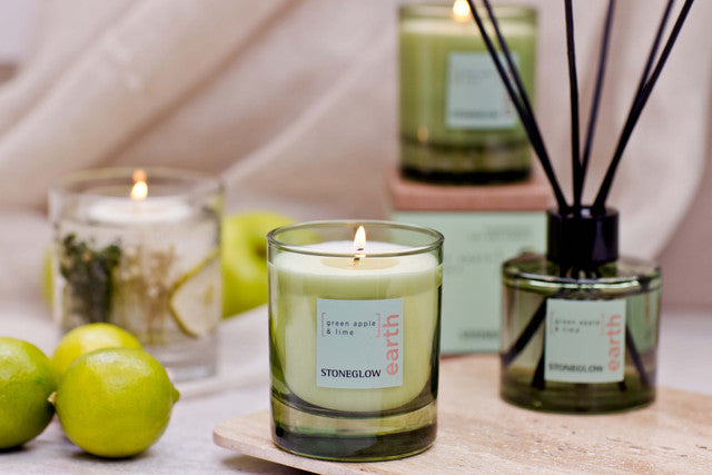 Stoneglow Green Apple & Lime Soy Wax Scented Candle