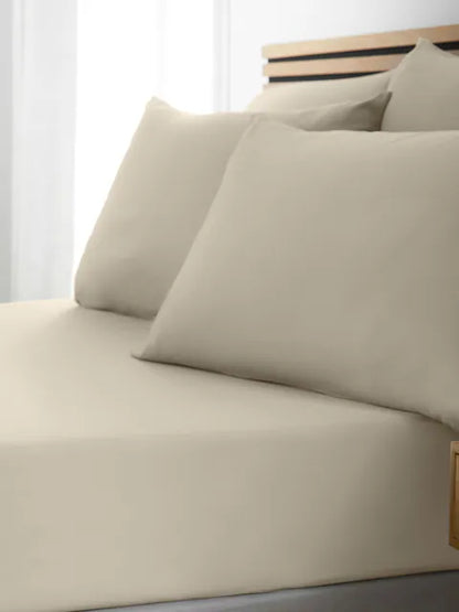 Catherine Lansfield So Soft Non-Iron Fitted Sheet in Natural