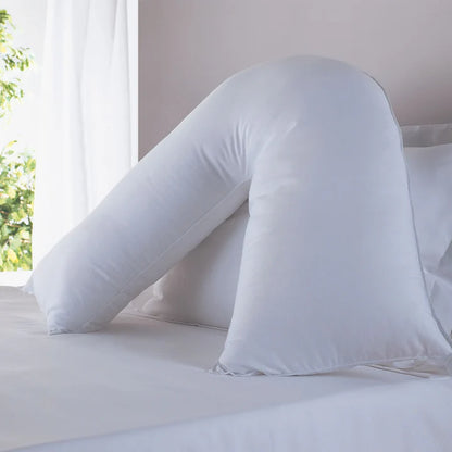 The Fine Bedding Company Back Support V- Shape Pillow