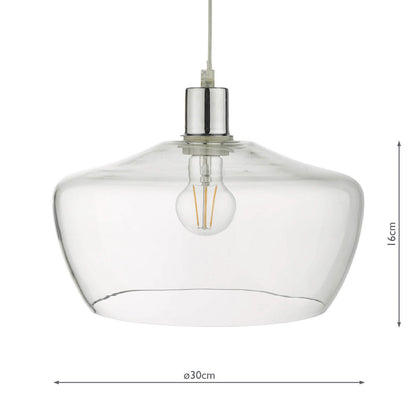Dar Fidella Easy Fit Clear Glass