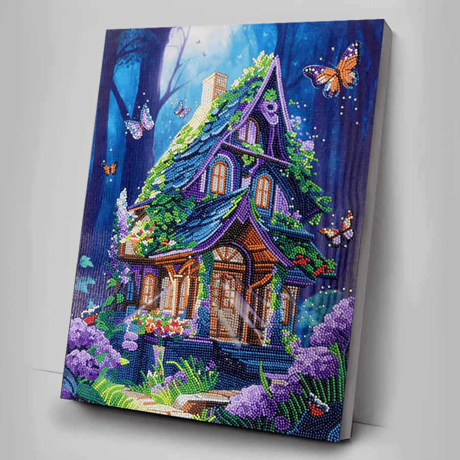 Craft Buddy “Fantasy House” Crystal Art Canvas Kit 35x45
