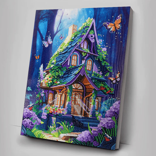 Craft Buddy “Fantasy House” Crystal Art Canvas Kit 35x45