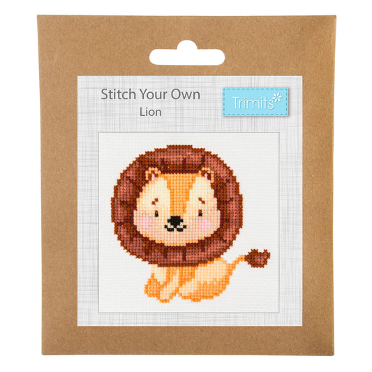 Groves Counted Cross Stitch Kit: Mini: Lion