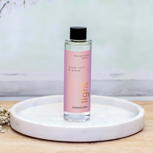 Stoneglow Blush Rose & Peony Reed Diffuser Refill 210ml