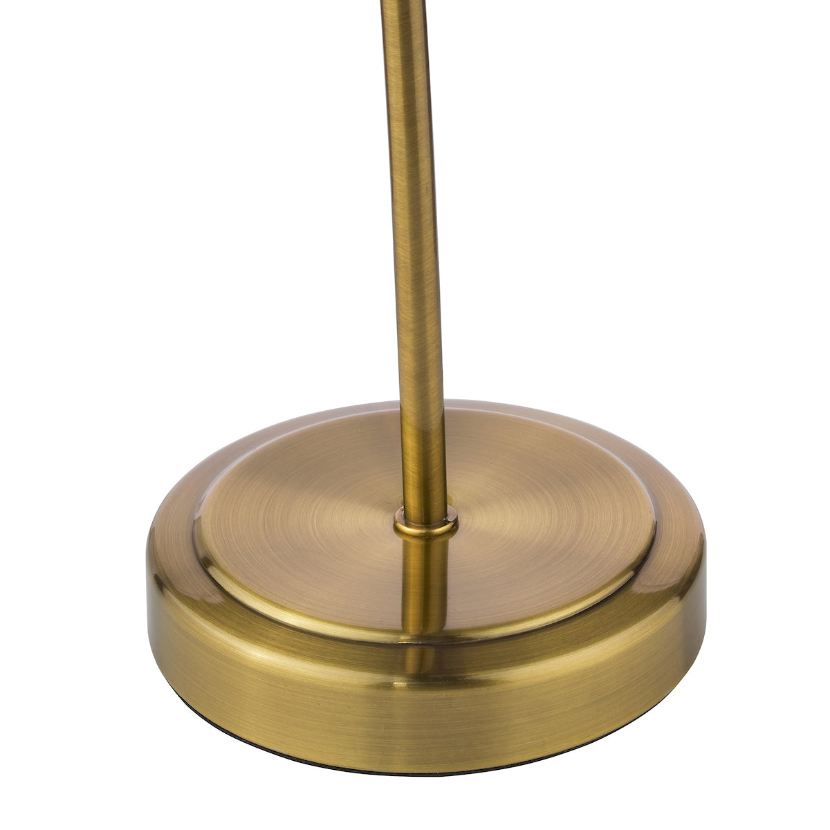 Dar Glynis Table Lamp Antique Bronze and Ribbed Glass