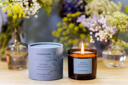 Stoneglow Gardenia, Muguet & Hyacinth Scented Natural Wax Candle