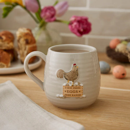 Cooksmart Hen House Lane Farm Fresh Eggs Belly Mug