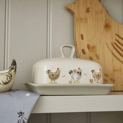 Cooksmart Hen House Lane Ceramic Butter Dish