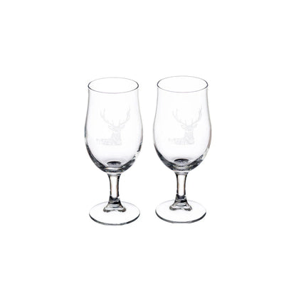 Selbrae House Stag Craft Beer Glasses (Set of 2)