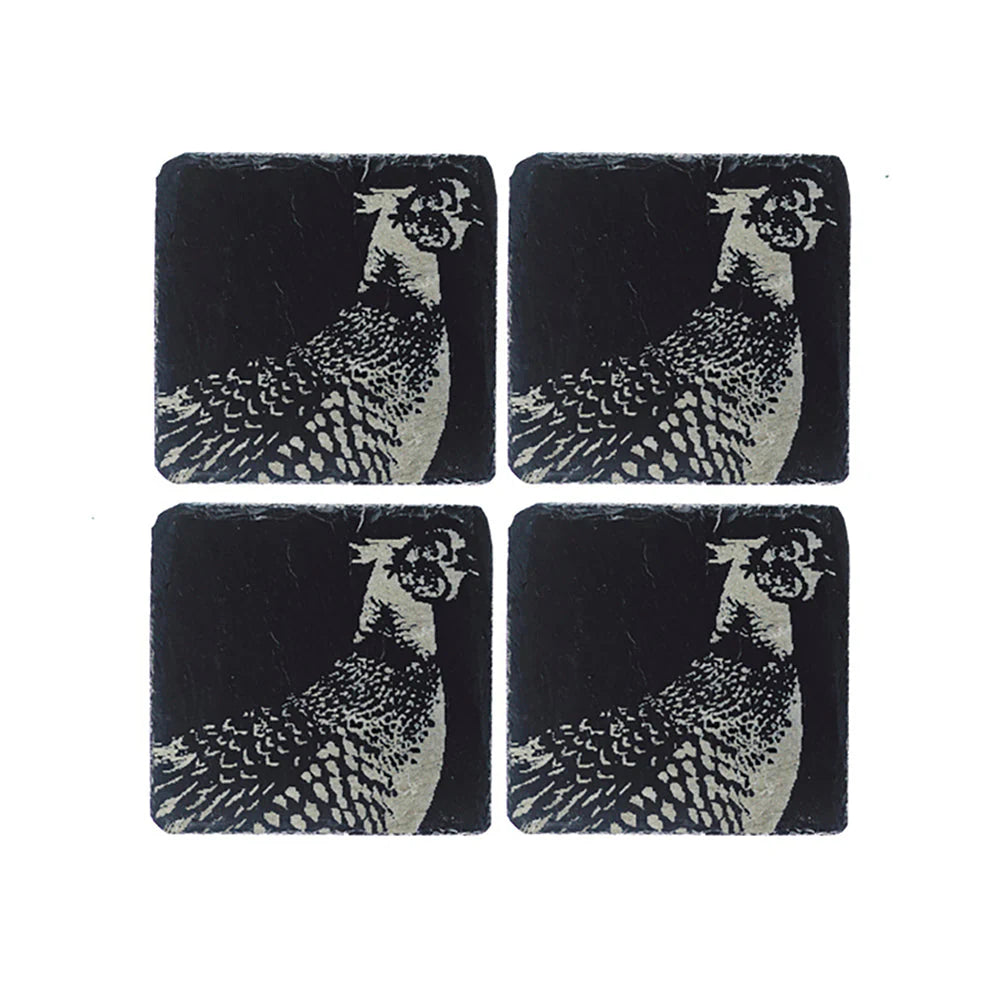 Selbrae House Pheasant Slate Coasters (Set of 4)