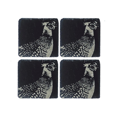 Selbrae House Pheasant Slate Coasters (Set of 4)