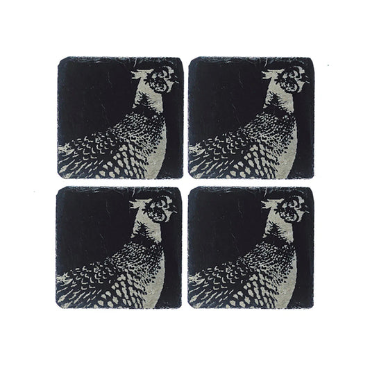 Selbrae House Pheasant Slate Coasters (Set of 4)