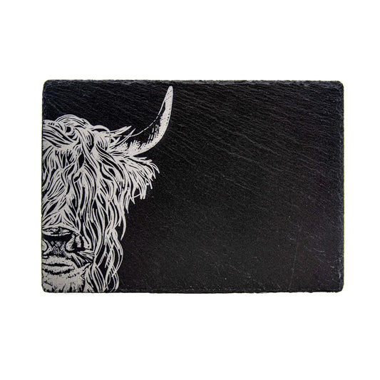 Selbrae House Highland Cow Slate Cheese Board