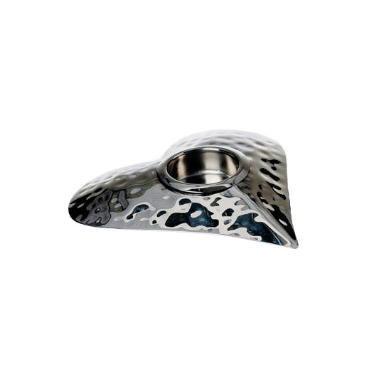 Selbrae House Heart Hand Hammered Tea Light Holder
