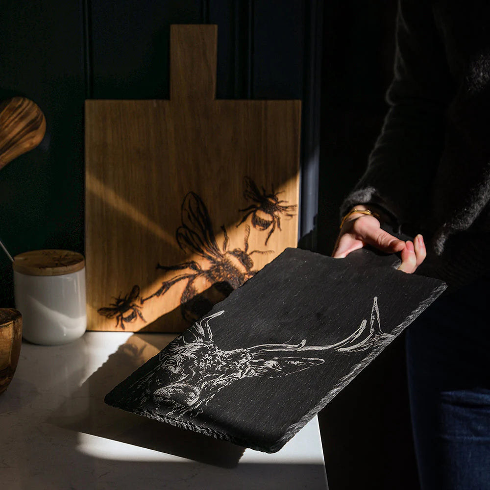 Selbrae House Stag Prince Slate Serving Paddle