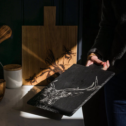 Selbrae House Stag Prince Slate Serving Paddle