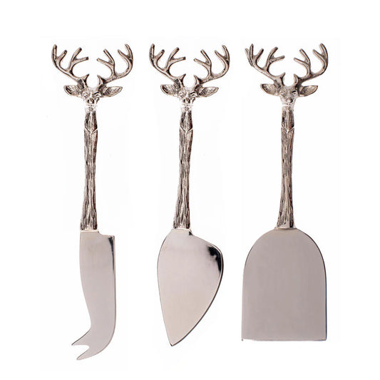 Selbrae House Stag Cheese Knives (Set of 3)