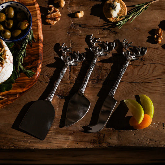Selbrae House Stag Cheese Knives (Set of 3)