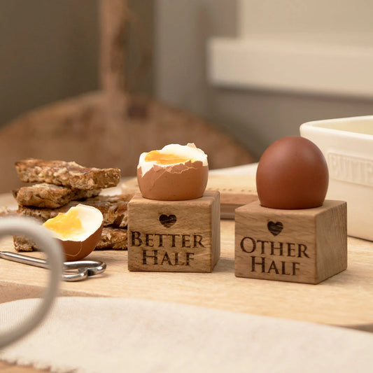 Selbrae House Better & Other Oak Egg Cups (Set of 2)