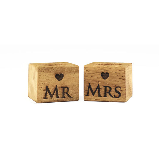 Selbrae House Mr & Mrs Oak Egg Cups (Set of 2)