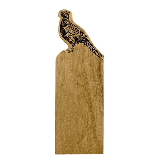 Selbrae House Pheasant Framed Oak Serving Board (Medium)