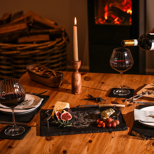 Selbrae House Highland Cow Slate Serving Tray (Medium)