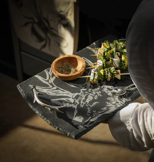Selbrae House Stag Slate Serving Tray (Medium)