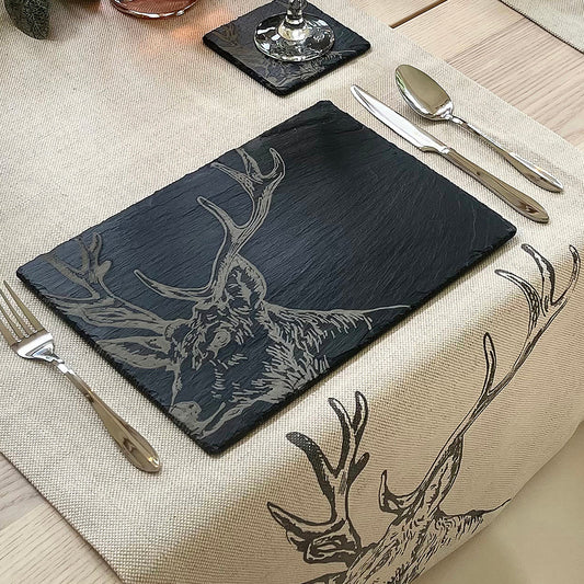 Selbrae House Stag Slate Place Mats (Set of 2)
