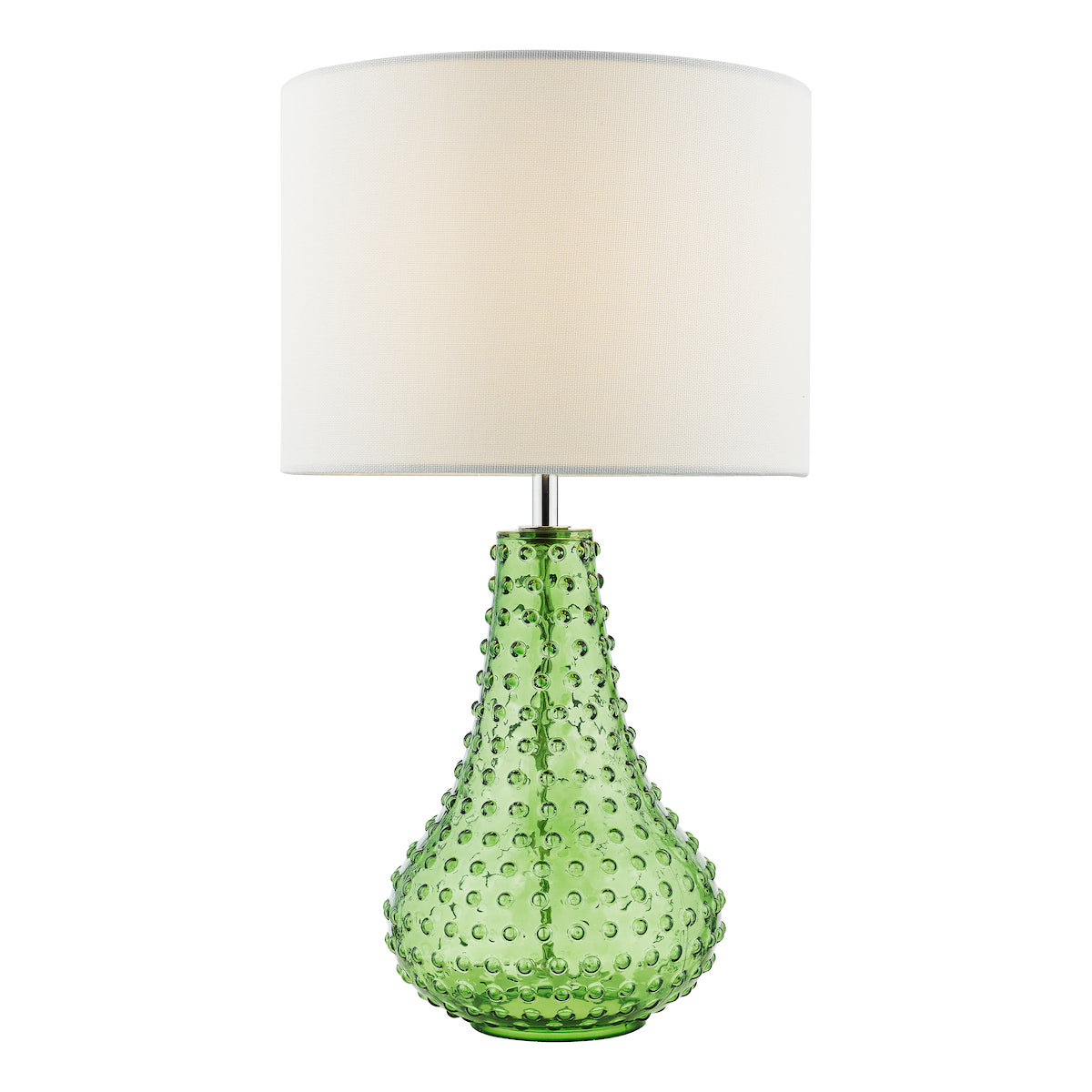 Dar Kristina Table Lamp Green Glass With Shade