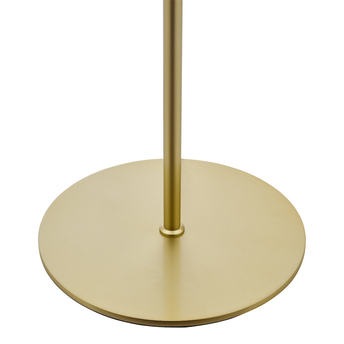 Dar Lycia 3 Light Floor Lamp Satin Gold and Gold Ombre Glass