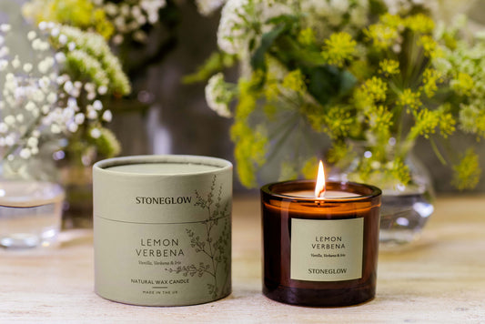 Stoneglow Vanilla, Verbena & Iris Scented Natural Wax Candle