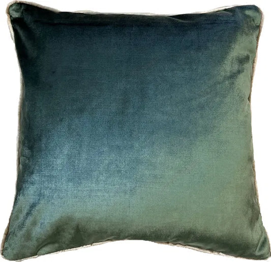 Paul Moneypenny Twofaced Sage And Gold Cushion