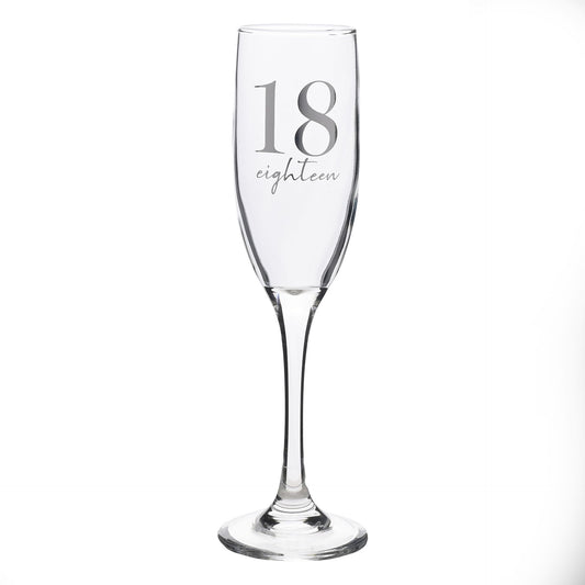 Widdop & Co. Milestones 18th Champagne Flute