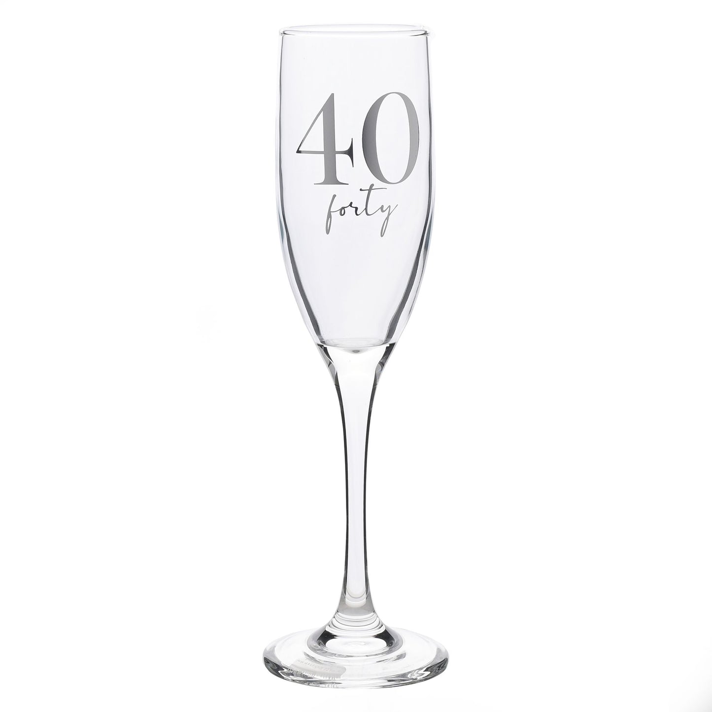 Widdop & Co. Milestones 40th Champagne Flute