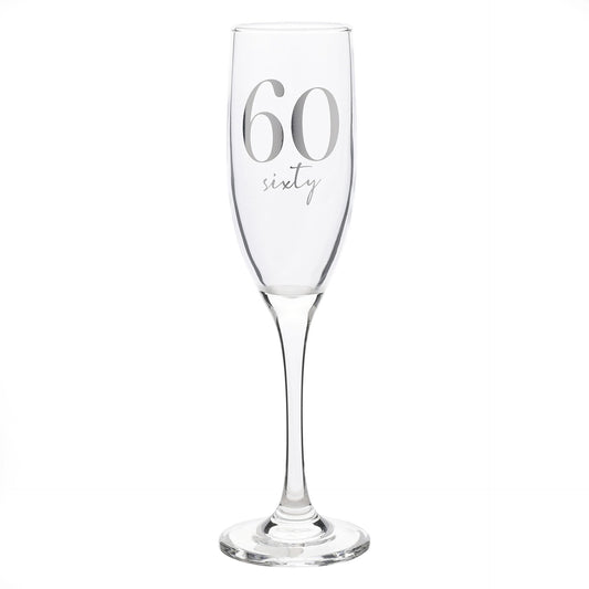 Widdop & Co. Milestones 60th Champagne Flute
