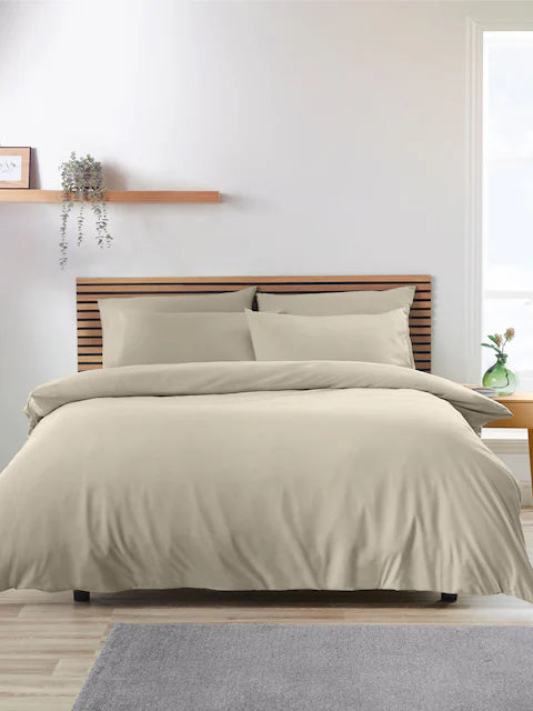 Catherine Lansfield So Soft Non-Iron Duvet Set in Natural