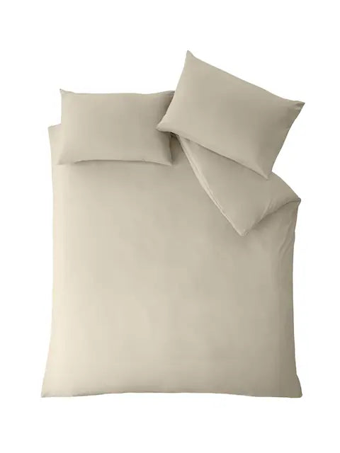 Catherine Lansfield So Soft Non-Iron Duvet Set in Natural
