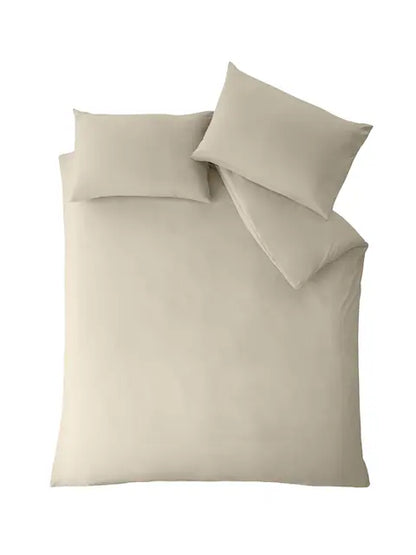 Catherine Lansfield So Soft Non-Iron Duvet Set in Natural
