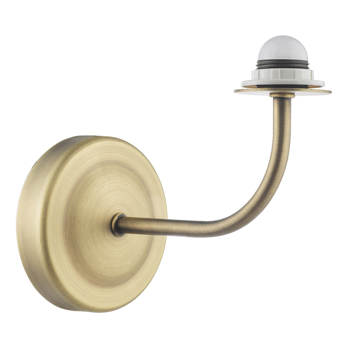 Dar Navarro Rechargeable Wall Light Matt Antique Brass Bracket Only LED