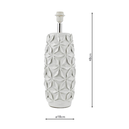 Dar Neus Ceramic Table Lamp Natural Base Only