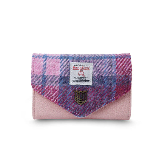 Islander Pink and Blue Tartan Small Clasp Purse