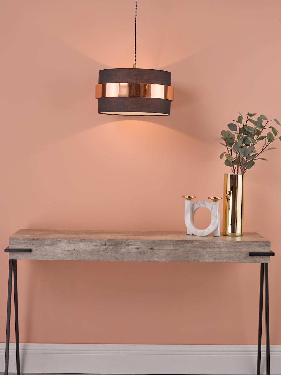 Dar Oki Easy Fit Navy Blue Shade with Copper Band