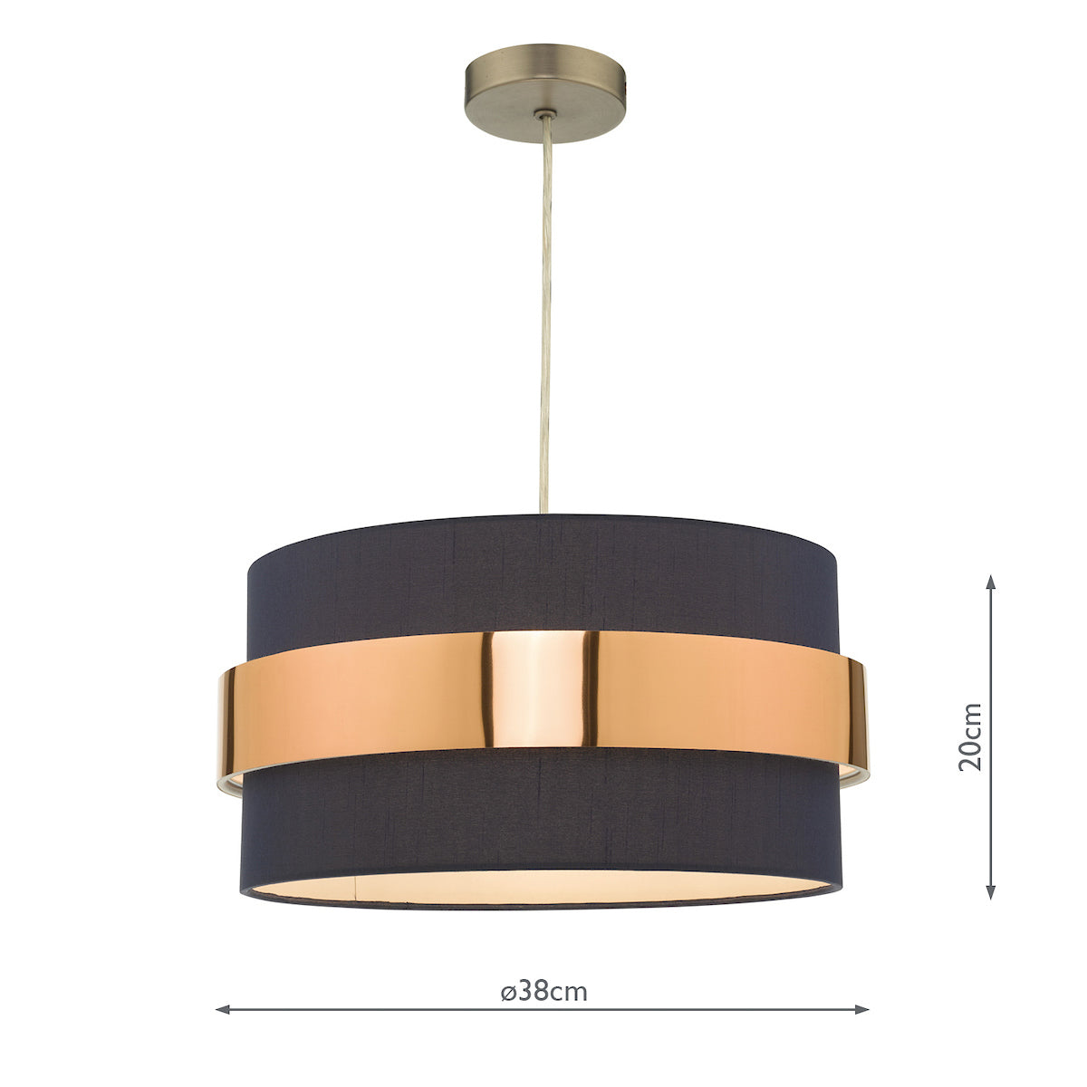Dar Oki Easy Fit Navy Blue Shade with Copper Band