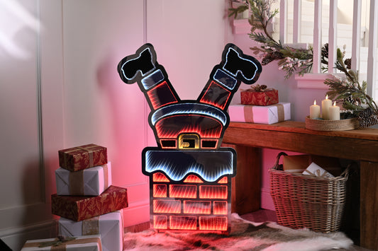 Festive Infinity Santa Legs and Chimney