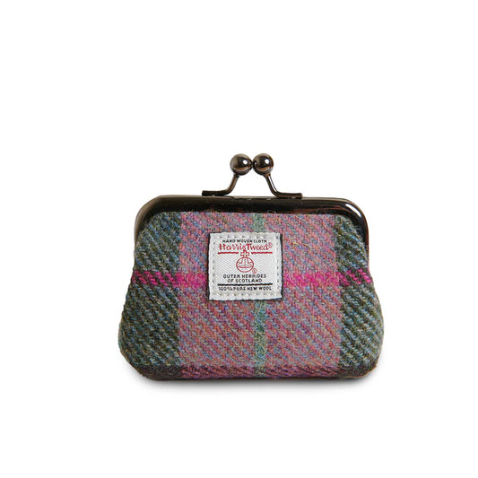Islander Pink-Green Tartan Coin Purse
