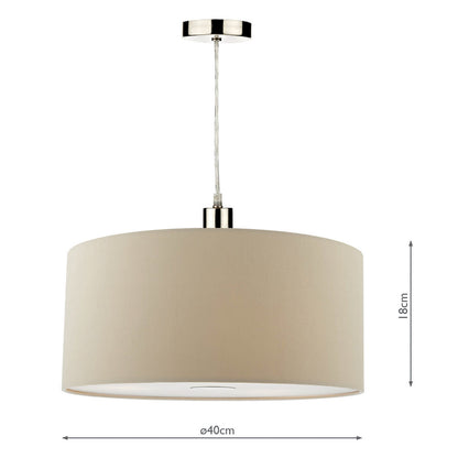 Dar Ronda Ecru Faux Silk Easy Fit Shade 40cm