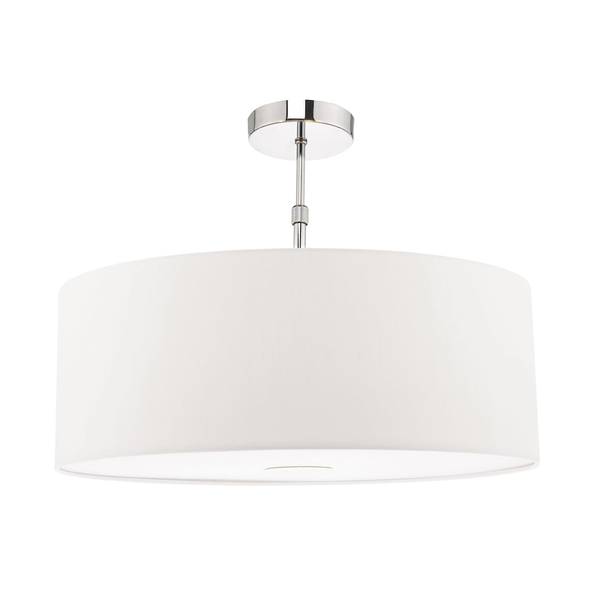 Dar Ronda White Faux Silk Easy Fit Shade 60cm
