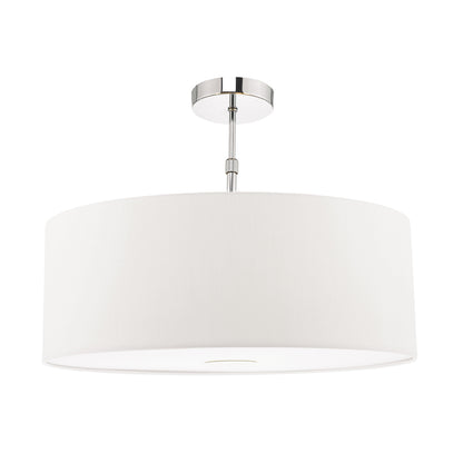 Dar Ronda White Faux Silk Easy Fit Shade 60cm