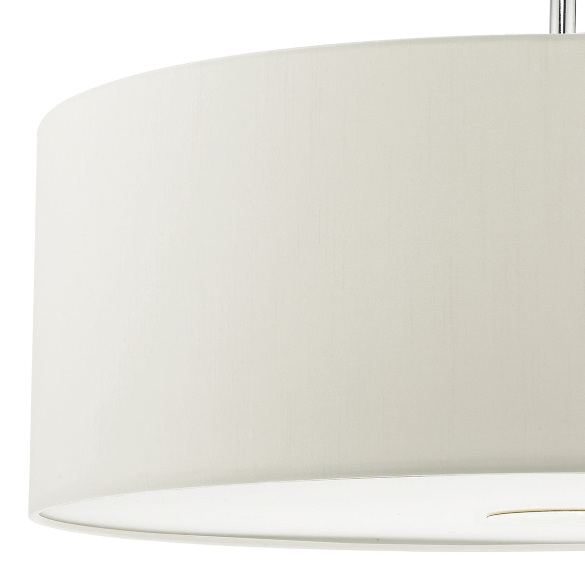 Dar Ronda White Faux Silk Easy Fit Shade 60cm