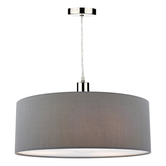 Dar Ronda Grey Faux Silk Easy Fit Shade 60cm